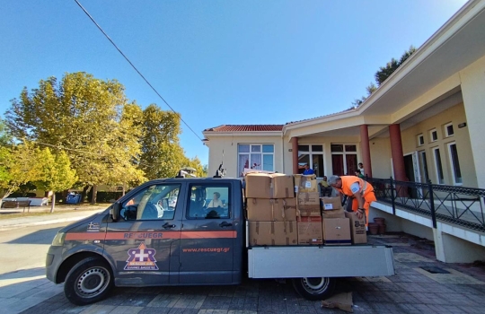 1η Αποστολή ανθρωπιστικής βοήθειας στην Καρδίτσα